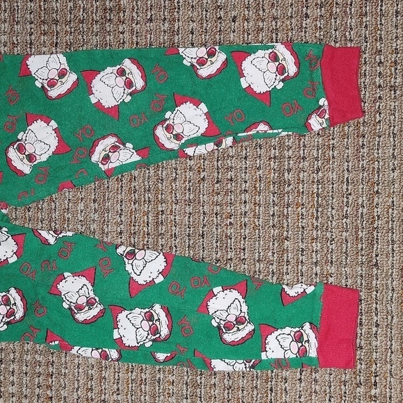 5/$10 Holiday Time size 4T toddler boys pajama pants Santa graphic says Yo Yo yo - Picture 3 of 5